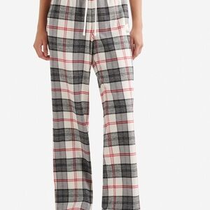 Roots Gray and Red Plaid Lounge Pants